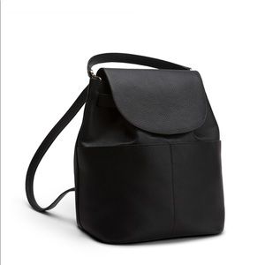 Cuyana Leather Backpack in Black